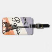 Eiffeltoren Parijs Europees luchtvervoer Bagagelabel (Voorkant horizontaal)