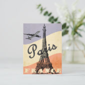 Eiffeltoren Parijs Europees luchtvervoer Briefkaart (Staand voorkant)