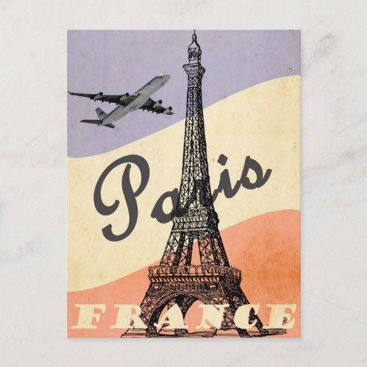  Eiffeltoren Parijs Europees luchtvervoer Briefkaart (Voorkant)