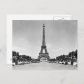 Eiffeltoren, Parijs Frankrijk 1909 Briefkaart (Voorkant / Achterkant)