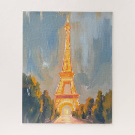 Eiffeltoren Parijs Frankrijk Aquarel Legpuzzel