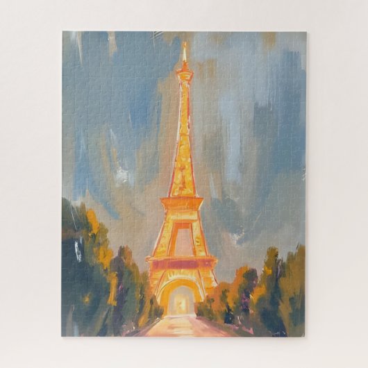 Eiffeltoren Parijs Frankrijk Aquarel Legpuzzel (Verticaal)