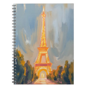 Eiffeltoren   Parijs Frankrijk Aquarel Schilderij Notitieboek