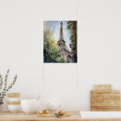 Eiffeltoren Parijs Frankrijk Art Print Poster (Keuken)