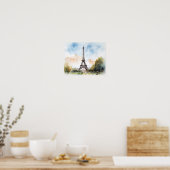 Eiffeltoren Parijs Frankrijk Art Print Poster (Keuken)