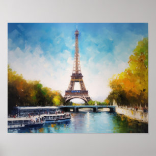 Eiffeltoren Parijs Frankrijk Art Print Poster