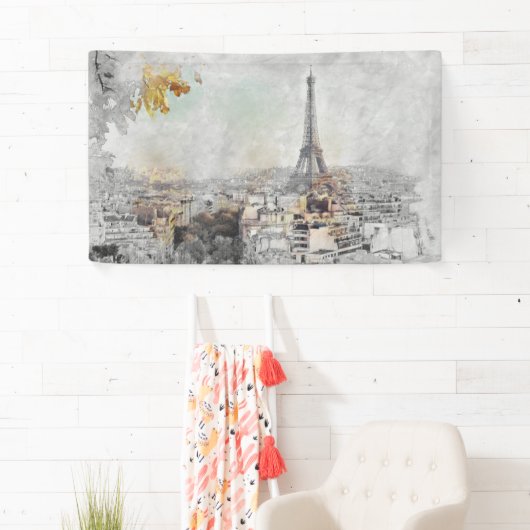 Eiffeltoren Parijs Frankrijk Banner – Elegant Pari (Insitu)