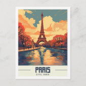 Eiffeltoren Parijs Frankrijk Beroemde reisplaats Briefkaart (Voorkant)