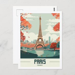 Eiffeltoren Parijs Frankrijk Beroemde reisplaats Briefkaart