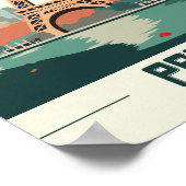 Eiffeltoren Parijs Frankrijk Beroemde reisplaats Poster (Hoek)