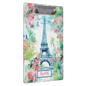 Eiffeltoren Parijs Frankrijk Bloemen Klembord (Rechts)