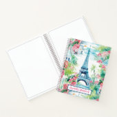 Eiffeltoren Parijs Frankrijk Bloemenkunstenaar Sch Notitieboek (Binnen)