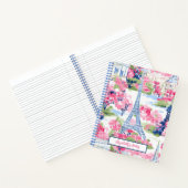 Eiffeltoren Parijs Frankrijk Bloemenschool Notitieboek (Binnen)