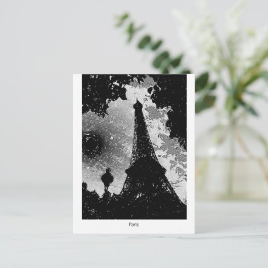 Eiffeltoren. Parijs, Frankrijk Briefkaart (Staand voorkant)