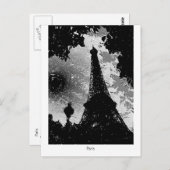 Eiffeltoren. Parijs, Frankrijk Briefkaart (Voorkant / Achterkant)