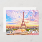 Eiffeltoren | Parijs Frankrijk Briefkaart (Voorkant / Achterkant)