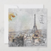 Eiffeltoren. Parijs, Frankrijk Briefkaart (Voorkant)