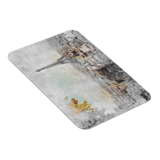 Eiffeltoren. Parijs, Frankrijk Briefkaart Magneet (Rechterzijde)