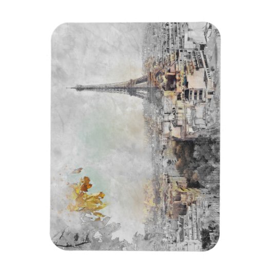 Eiffeltoren. Parijs, Frankrijk Briefkaart Magneet (Verticaal)