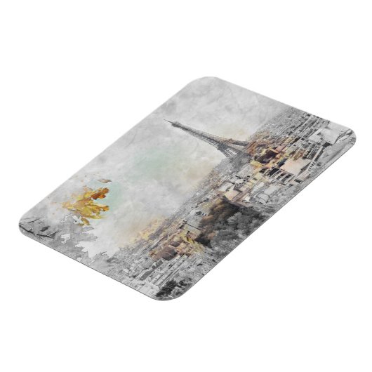 Eiffeltoren. Parijs, Frankrijk Briefkaart Magneet (Linkerzijde)