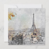 Eiffeltoren Parijs Frankrijk Briefkaart – Romantis (Voorkant)