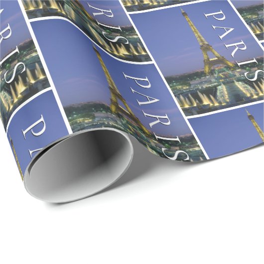 Eiffeltoren | Parijs, Frankrijk Cadeaupapier (Rol Hoek)