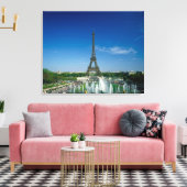 Eiffeltoren, Parijs, Frankrijk Canvas Afdruk (Insitu (Woonkamer))