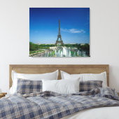 Eiffeltoren, Parijs, Frankrijk Canvas Afdruk (Insitu (Slaapkamer))