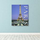 Eiffeltoren | Parijs, Frankrijk Canvas Afdruk (Insitu (Houten vloer))