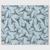 Eiffeltoren Parijs Frankrijk Design Cadeaupapier (Vlak)