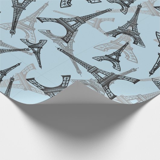 Eiffeltoren Parijs Frankrijk Design Cadeaupapier (Hoek)