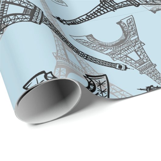 Eiffeltoren Parijs Frankrijk Design Cadeaupapier (Rol Hoek)