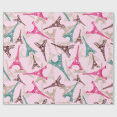 Eiffeltoren Parijs Frankrijk Design Cadeaupapier (Vlak)