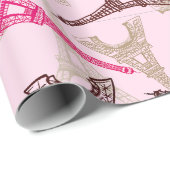 Eiffeltoren Parijs Frankrijk Design Cadeaupapier (Rol Hoek)