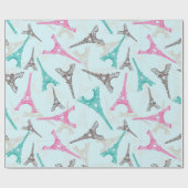 Eiffeltoren Parijs Frankrijk Design Cadeaupapier (Vlak)