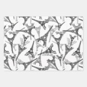 Eiffeltoren Parijs Frankrijk Design Inpakpapier Vel (Voorkant 3)