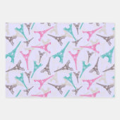 Eiffeltoren Parijs Frankrijk Design Inpakpapier Vel (Voorkant 3)