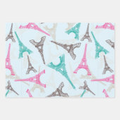 Eiffeltoren Parijs Frankrijk Design Inpakpapier Vel (Voorkant)