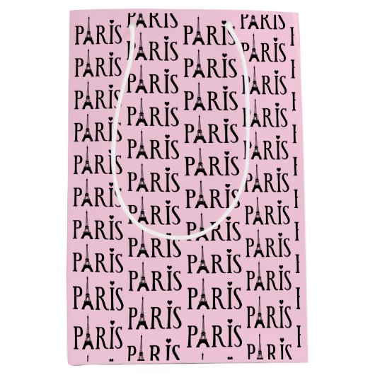 Eiffeltoren Parijs Frankrijk Design Medium Cadeauzakje (Voorkant)