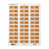 Eiffeltoren Parijs Frankrijk designer label (Full Sheet)