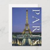 Eiffeltoren | Parijs, Frankrijk | Gefeliciteerd Briefkaart (Voorkant / Achterkant)