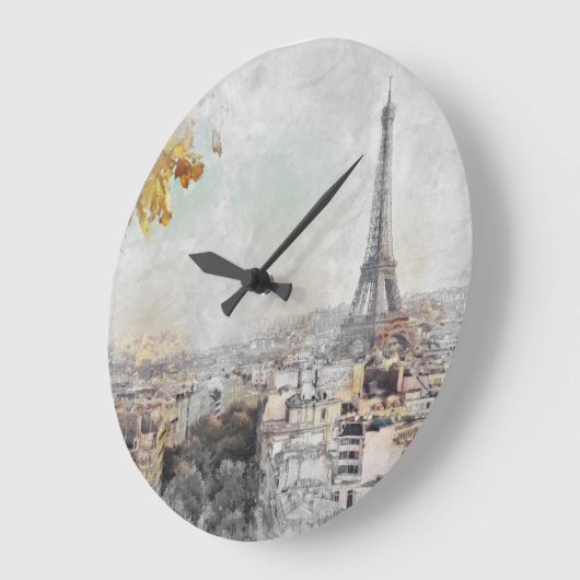 Eiffeltoren. Parijs, Frankrijk  Grote Klok (Hoek)