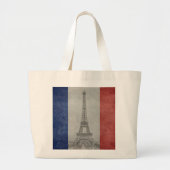 Eiffeltoren, Parijs Frankrijk Grote Tote Bag (Voorkant)