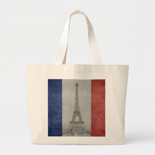 Eiffeltoren, Parijs Frankrijk Grote Tote Bag (Voorkant)