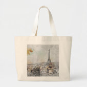 Eiffeltoren. Parijs, Frankrijk Grote Tote Bag (Voorkant)