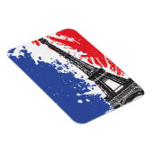 Eiffeltoren | Parijs, Frankrijk | Grunge Flag Magneet (Rechterzijde)