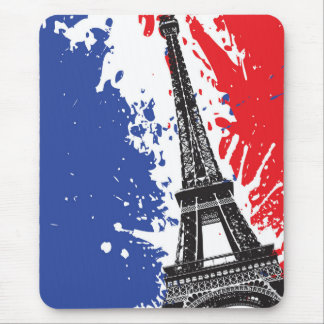 Eiffeltoren | Parijs, Frankrijk | Grunge Flag Muismat