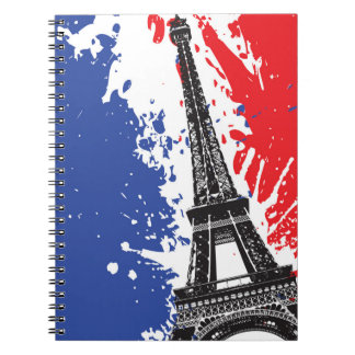 Eiffeltoren | Parijs, Frankrijk | Grunge Flag Notitieboek