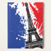 Eiffeltoren | Parijs, Frankrijk | Grunge Flag Planner (Achterkant)