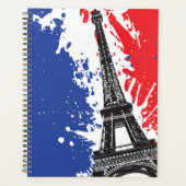 Eiffeltoren | Parijs, Frankrijk | Grunge Flag Planner (Voorkant)